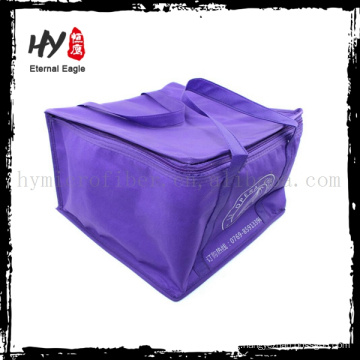 Disposable insulated cooler lunch bag, isothermic bags, custom nonwoven can cooler bag